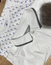 Lot de 2 bodies 92 petit bateau+jbc blanc 