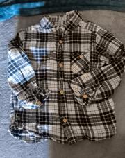 Chemise carreaux blanc noir Kiabi 3 ans 
