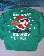 Pull de Noël vert 4 ans Tex 