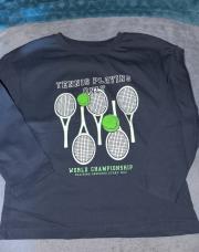 T shirt longue manche bleu raquette 4 ans Kiabi 