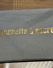 Trousse vert eau pochette à secret 