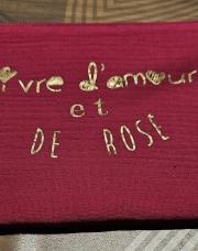 Trousse FUSCHIA vivre d'amour et de rose 
