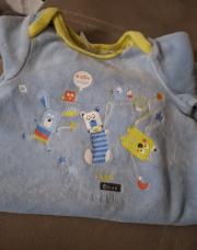 Pyjama bleu animaux 1m