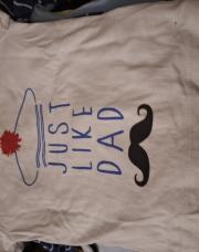 Tee shirt Just like dad 6m