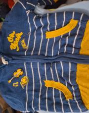 Gilet bleu ligne jaune 3m