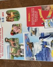 Jeu bilingue d’anglais français / les animaux et leurs petits Clementoni