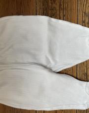 Pantalon blanc avec pied / sans marque / 3 mois 