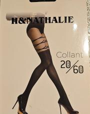 Bas noir ligne cuisse TU