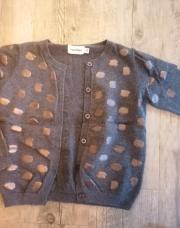 Gilet gris à pois - Filou & friends - 6 ans