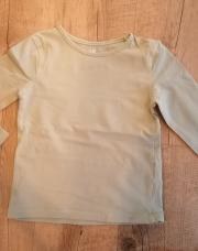 Tshirt longues manches à col brodé - vert d'eau - H&M 98/104