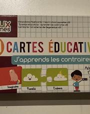 Jeu de cartes - j'apprends les contraires