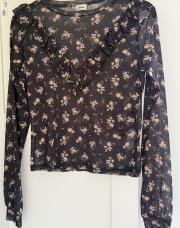 Blouse transparente fleurie Pimkie TXS