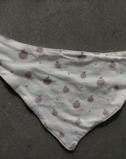 Bavoir triangle pomme 