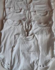 Lot de 7 body sans manche blanc  T 50/56 