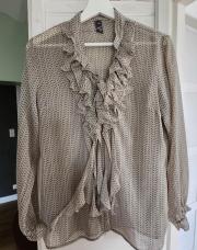 Chemisier cols froncés et plumetis Lady Captain