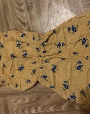 Combishort jaune fleur bleue 4/5 