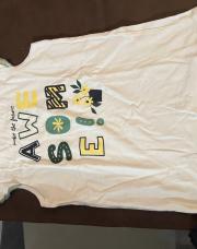 T shirt awesome vert/jaune 98/104