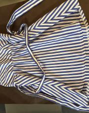 Robe été rayée bleu blanche 2a