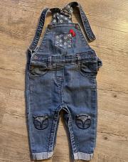 Salopette en jeans - têtes de chats - 74