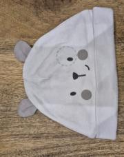 Bonnet ours blanc 