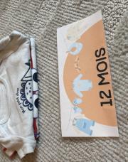 Lot 2 bodys été 12 mois dpam 