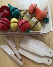Set En bois (valeur :20€) Montessori j’apprends à découper 