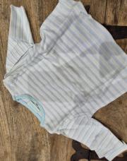 T shirt ligné bleu et vert good dog 3m