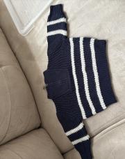 Pull ligne bleu beige / in extenso/ 6 mois