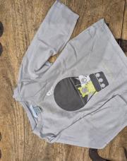 T shirt manche longue gris obaïbi montgolfière 18m/80