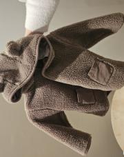 Manteau next molletonné ourson brun 80cm