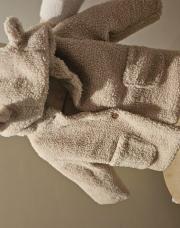 Manteau ourson. Beige minoti 80cm