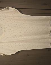 T shirt beige avec oiseaux en transparence taille unique