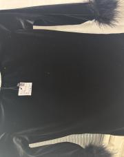 Blouse mango fête velours 