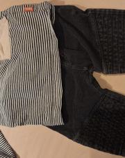 Ensemble pantalon et t qhirt L manches ligné Bess 74