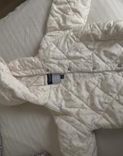 Veste Kiabi blanc fleuris 12 mois