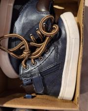 Chaussure  bleu  cuir 19