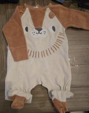 Pyjama brun et beige 9 mois