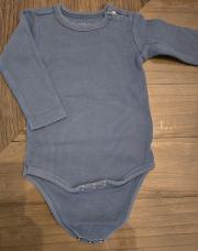 Body bleu uni 9 mois