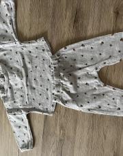 Ensemble Pull/pantalon gris motif noisettes Buho 3 mois 