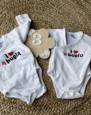 2 bodys abuelo abuela manches longues 