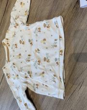 Pull blanc motif savane Gémo 6 mois 