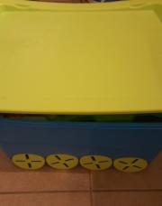 Bac roulettes - bleu & vert