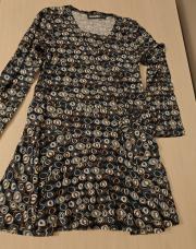 Robe bleue à motif petit rond 5 ans Bel &bo