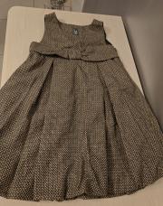 Robe champignon brune à motif 7 à 8ans Zara 