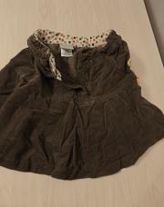 Jupe brune avec motif rond sur le côté 7ans jbc