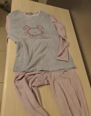 Pyjama mauve en velours 8ans tqf