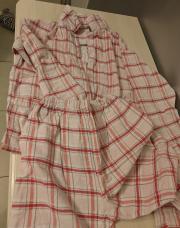 Pyjama rose à carreaux 2 pièces 10 ans children tex