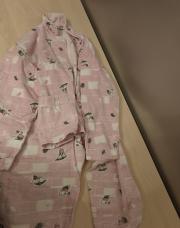 Pyjama rose à motif souris avec parapluie 6ans