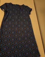 Robe sans manches avec motif bleu et brun 9 ans jbc