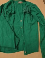 Gilet vert avec fleurs 9ans JBC 